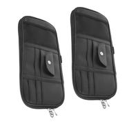 Cabilock 2 Pezzi Organizer Custodia Multifunzione Parasole con per e Auto Porta Carte Documenti per Patente e Tessere Tasca Portaoggetti per Veicoli e Camion