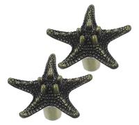 Cabilock 2 Pezzi Pomelli Forma Di Stella Marina in Lega Di Zinco Per Cassetti E Armadi, Maniglie Per Cucina E Bagno