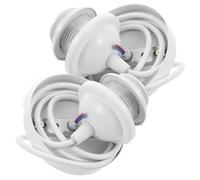 Cabilock 2 pezzi Portalampada da Soffitto in Metallo con Cavo Supporto Lampada Vintage per Plafoniera Sospensione Installazione Facile per Cucina Soggiorno