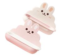 Cabilock 2 pezzi Portasapone da Muro in Drainante con Design Scanalatura Antiscivolo Facile Installazione Senza Foratura per Doccia e Bagno Portasapone Solido Semplice ed Elegante