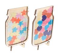 Cabilock 2 Pezzi Tabella Delle Faccende Domestiche Di Ricompensa Per La Scuola Materna Tabella Dei Comportamenti Barattolo Di Incentivi Barattolo Di Ricompensa Con Gettoni