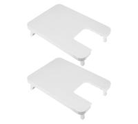 Cabilock 2 Pezzi Tavolo di Prolunga in Plastica Bianco per Macchina da Cucire Domestica 14" Scheda di Estensione Allungabile per Cucito e Trapuntatura Accessori Portatili per