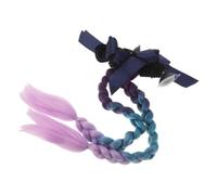 Cabilock 2 Pezzi Treccia Decorativa per Casco Scooter e Casco Completo, Intreccio a Tre Fili Colorato in Filo ad Alta Temperatura, Staccabile con Fiocco, per L'uso Quotidiano