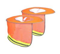 Cabilock 2 Pezzi Visiera per da Lavoro con Protezione Solare Cappello da Sole Traspirante con Fascia Riflettente per Pesca Escursionismo e Campeggio Protezione per e Viso