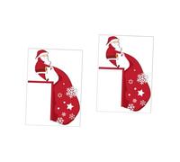 Cabilock 2 Pz Adesivo murale Decorazione Natalizia Ghirlanda di Buon Natale Muro della Porta di Natale Decorazioni Natalizie vetrine Decorazioni finestre Natale adornare Decorazioni casa