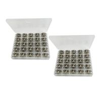 Cabilock 2 scatole porta bobine da cucito in silicone, custodia piccola per bobine macchine da cucire, contenitore sigillato leggero per accessori cucito