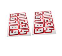 Cabilock 2 Set Adesivi Numerici per Casco da Football e Hockey Sticker Resistenti per Casco Sportivo Riutilizzabili e Facili da Rimuovere per Motivare Atleti