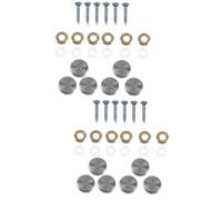 Cabilock 2 Set Chiodi Da Specchio Inossidabile Con Copertura Decorativa Fissaggio E Specchi Facili Da Installare E Rimuovere Resistenti Alla Corrosione E Graffi Per Armadi E Da 24 Pezzi*2