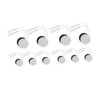 Cabilock 2 Set Foglio Di Elettrodi Tampone Terapeutico Elettrodi Rotondi Pastiglie Di Ricambio Cuscinetti Per Massaggi Domestici Elettrodo Idrogel Di Silicone Non Tessuto 10 Pezzi * 2