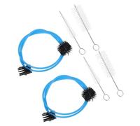 Cabilock 2 Set Kit la Pulizia del Sassofono e Flauto Spazzola in Nylon a Doppia Estremità, Set Flessibile la Manutenzione degli Strumenti a Fiato, la Cura in Banda Scolastica