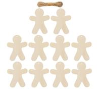 Cabilock 2 Set Legno Biscotto Speziato per Albero, Facile da Appendere | Robusta e Poco Fragile, Colore Kaki, per Giardino e Parete, Sfondo Fotografico