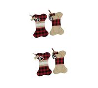 Cabilock 2 Set Sacchetto di Natale Adesivi Natalizi Ornamenti Natalizi con Gnomi Pendenti Natalizi Ciondolo Natalizio Arredamento Babbo Natale Decorazioni Natalizie 2 Pezzi * 2