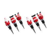Cabilock 2 Set Tappi Per Vino Di Natale Copribottiglia Natalizio Copribottiglia Natale Tappi Per Bottiglie Di Vino Per Le Vacanze Ugello Tappo Per Bottiglie Di Vino Da Festa 3 Pezzi * 2