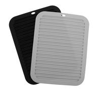 Cabilock 2 Tappetini Isolanti Termici in Silicone Resistenti al Calore per Piastre e Ferri Arricciacapelli, Custodia da Viaggio 30x23 Cm per Strumenti Styling Chioma, Protezione