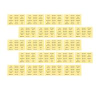 Cabilock 20 Etichette Impermeabili Adesive in Russo per Flaconi da Viaggio, Etichette per Shampoo, Balsamo e Prodotti da Toeletta, per Organizzazione Bagagli e Uso in Viaggio