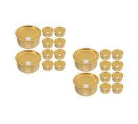 Cabilock 20 Pezzi Barattolo in Alluminio da 150ml con Coperchio, Oro | Apertura Semplice senza Attrezzi, Portatile per Viaggio e Consumo, Conserva la Freschezza, Uso Versatile