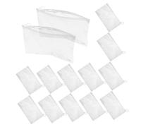 Cabilock 20 Pezzi Bustine Trasparenti Multiuso con Zip Custodie Organizzatrici per Cosmetici e Cancelleria Sacchetti Impermeabili e Antipolvere per Viaggi e Scuola