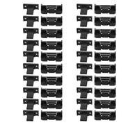 Cabilock 20 Pezzi Connettore Rapido per Mobili e Armadi, Clip Push-in Nera | ABS Resistente, Fissaggio Basso Profilo, per Pannelli Mobili e Installatori, Struttura Smontabile Staccabile