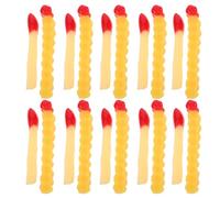 Cabilock 20 pezzi di cibo finto per bambini da cucina: patatine fritte artificiali finte, decorazioni per fotografia, patatine fritte a forma di onda con salsa di pomodoro per giochi di finzione
