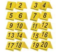 Cabilock 20 Pezzi Marcatori di Prove Forensi con Scala Integrata, Targhette Numeriche per Scena del Crimine, Indicatori di Evidenza Resistenti e Portatili per Indagini Forensi in Ambienti
