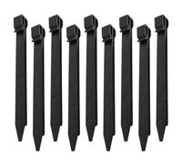 Cabilock 20 pezzi Picchetti da Giardino in Plastica Ancoraggi Resistenti per Prato e Tappeto Erboso Picchetti per Fissaggio Telo Pacciamatura e Prato Artificiale Facile Inserimento e Uso