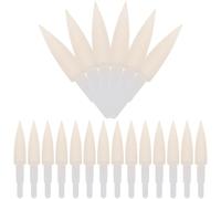 Cabilock 20 Pezzi Punte Pennello Spugna, Teste Penna Morbide in Spugna, Bianco, per Calligrafia, Scrittura Fluida, per Esercizi di Calligrafia, Principianti e Calligrafi Esperti