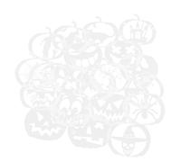 Cabilock 20 Pezzi Stencil per Pittura Zucca Halloween, Set in Pet Riutilizzabile per Decorazioni Artigianali e Pittura Murale, Piccoli Stampini per Lavori Fai da Te e Scrapbooking