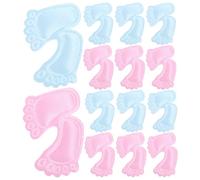 Cabilock 200 Pezzi Coriandoli per Shower a Forma di Impronta di Non Tessuto Rosa e Blu, Decorazioni da Tavolo per Rivelazione del Sesso del Nascituro, Accessori Fotografici per Festa