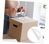 Cabilock 200 pezzi Ganci Appendibili con Foro Forbice per Esposizione e Stoccaggio Trasparenti Resistenti e Versatili per Etichette da Parete e Visualizzazione Prodotti
