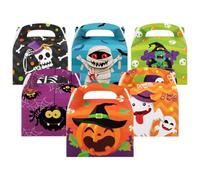 Cabilock 24 Scatole Di Caramelle Di Halloween Scatole Di Caramelle A Timpano Di Bomboniere Per Feste Di Halloween Contenitori Per Bambini Di Dolcetti Di