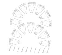 Cabilock 24 Set Supporti Trasparenti per Tende Veneziane con Viti Clip Fissaggio Inferiore per Tende Orizzontali e Oscuranti Staffe per Fissaggio Finestre e Porte