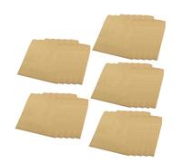 Cabilock 25 pezzi Buste Kraft per CD in Carta Kraft Tasche Portatili con Chiusura Sigillabile per Protezione Dischi Custodie Multiuso per Archivio Domestico e Trasporto Sicuro