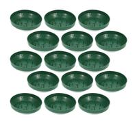 Cabilock 25 Pezzi Verde Ciotola Floreale Rotonda in Plastica per | per Matrimoni, Base Robusta e Riutilizzabile, Facile Posizionamento dei Fiori, Feste e Allestimenti