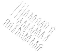 Cabilock 28 Pezzi Punte per Pirografia in Resistente Alte Temperature Ricambi Versatili per Pirografo Legno Kit Completo per Incisione e Bruciatura Dettagliata Accessori per Progetti