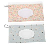 Cabilock 2pezzi Borsa Umida Piccola Custodia Portatile per Salviette Umidificate Porta Salviette Ricaricabile Sacchetti da Viaggio Contenitore Riutilizzabile per Ragazza