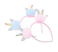 Cabilock 2pezzi Cerchietti per Capelli da Festa Design Forma di Unicorno Fascette Chic per Ragazze Accessori per Capelli Sicuri e Confortevoli per Compleanni e Feste in Maschera