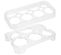 Cabilock 2pezzi Contenitore Per Uova in Plastica Portauova Multi-griglia Per Frigorifero Organizer Per Uova Nel Congelatore Portauova Per Uso