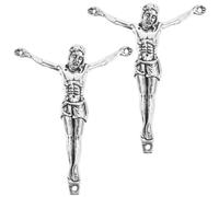 Cabilock 2pezzi Decorazione Murale Gesù Stile Realistico Accessori Per Creare Crocifissi Fai Te Statua Di Gesù Per Decorazioni Religiose Casa o Chiesa