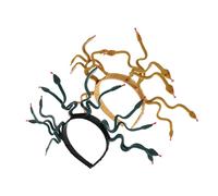 Cabilock 2pezzi Fascia per Capelli Medusa e Serpenti Copricapo Egiziano Lucido per Halloween e Travestimenti Design Corona di Serpente in Plastica e Vinile per Donne e Ragazze