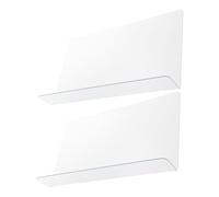 Cabilock 2pezzi Paraspruzzi Angolare per Bagno in PVC Trasparente Schermo Antiacqua per Doccia e Pareti Protezione Angolo Bagno