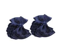 Cabilock 2pezzi Rete per Capelli da Ballerina Fiocco Copri Chignon per Donne e Ragazze Accessorio per Capelli Elegante e Formale per Hostess Infermiere e Altre Professioni