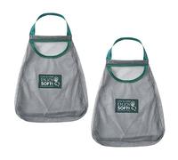 Cabilock 2pezzi Sacchetti Rete Appendibili Per Verdura e Frutta Traspiranti Riutilizzabili Per Conservazione Aglio Radice Aromatica e Ortaggi Apertura Per Facile Accesso Per Cucina e Frigo