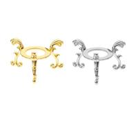 Cabilock 2pezzi Supporto Cristalli in Battuto Base Per Squisita Decorazione Da Scrivania e Ufficio Arredamento