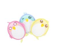 Cabilock 3 Pezzi Asciugamani da Bagno per Bambini Pinguino Cartone Animato, Rayon Morbido, Fa Schiuma Abbondante, Delicato sulla Pelle Colore Casuale