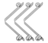 Cabilock 3 Pezzi Clip Molla a V in Acciaio Inossidabile per Bastone da Passeggio e Walker, Accessorio Regolabile Struttura di Bloccaggio Sicura per Uso Esterno e Distanze Lunghe