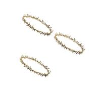 Cabilock 3 Pezzi Corona da Festa in Metallo Oro per Uomini e Donne, Party | Accessorio per Party e Matrimoni, Stile Distintivo, Design Unisex, Uso Versatile e Durevole