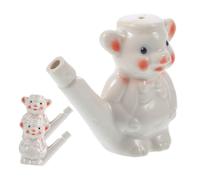Cabilock 3 Pezzi fischio di uccelli acquatici fischietto dei cartoni animati fischio del bagno d'acqua fischietti fischietti colorati fischietti dei cartoni animati ceramica