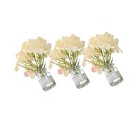 Cabilock 3 Pezzi Miniature Dollhouse Small Flower Vases Micro Glass Plant Pots For Creative Play And Space Saving Decoration Miniature Accessories For Tiny Doll Houses