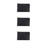 Cabilock 3 Pezzi Pochette Porta Trucchi Donna da Viaggio Piccola in Pu | Organizer Compatto per Cosmetici e Toilette, Chiusura Metallo, Stile Semplice e Chic, Capienza Ampia