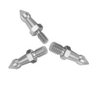 Cabilock 3 Pezzi Punta per Treppiede in Acciaio Inox Attacco 3/8 Argento | Accessorio di Fissaggio, Inclusi, Installazione e Rimozione Semplici, Uso su Treppiede